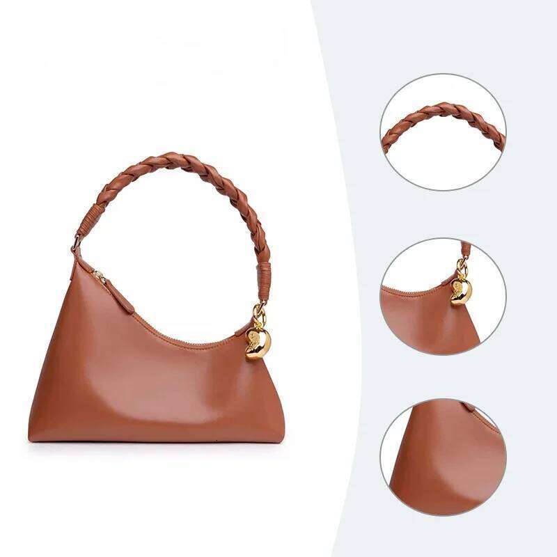 Hot Selling Hot Selling New Women Real Leather Designer Braided Braids Twisted Large Capacity Popular Bag Women's Armpit Handbag Designer Bags