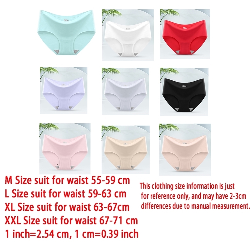 9 Pcs Seamless Ice Silk Panties for Women Breathable Soft Comfort Solid Color Teen Girls Panty OnePiece 250826ww