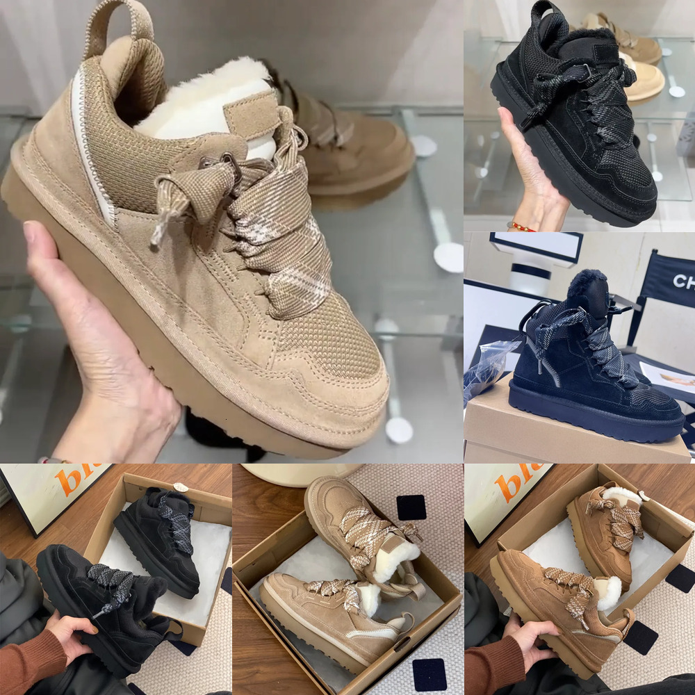 Boots Botz Designer Loafers for Women sports shoes Mel low-top snow boots Mel recycled ballistic canvas mesh fur upper leather ankle fur winter boot
