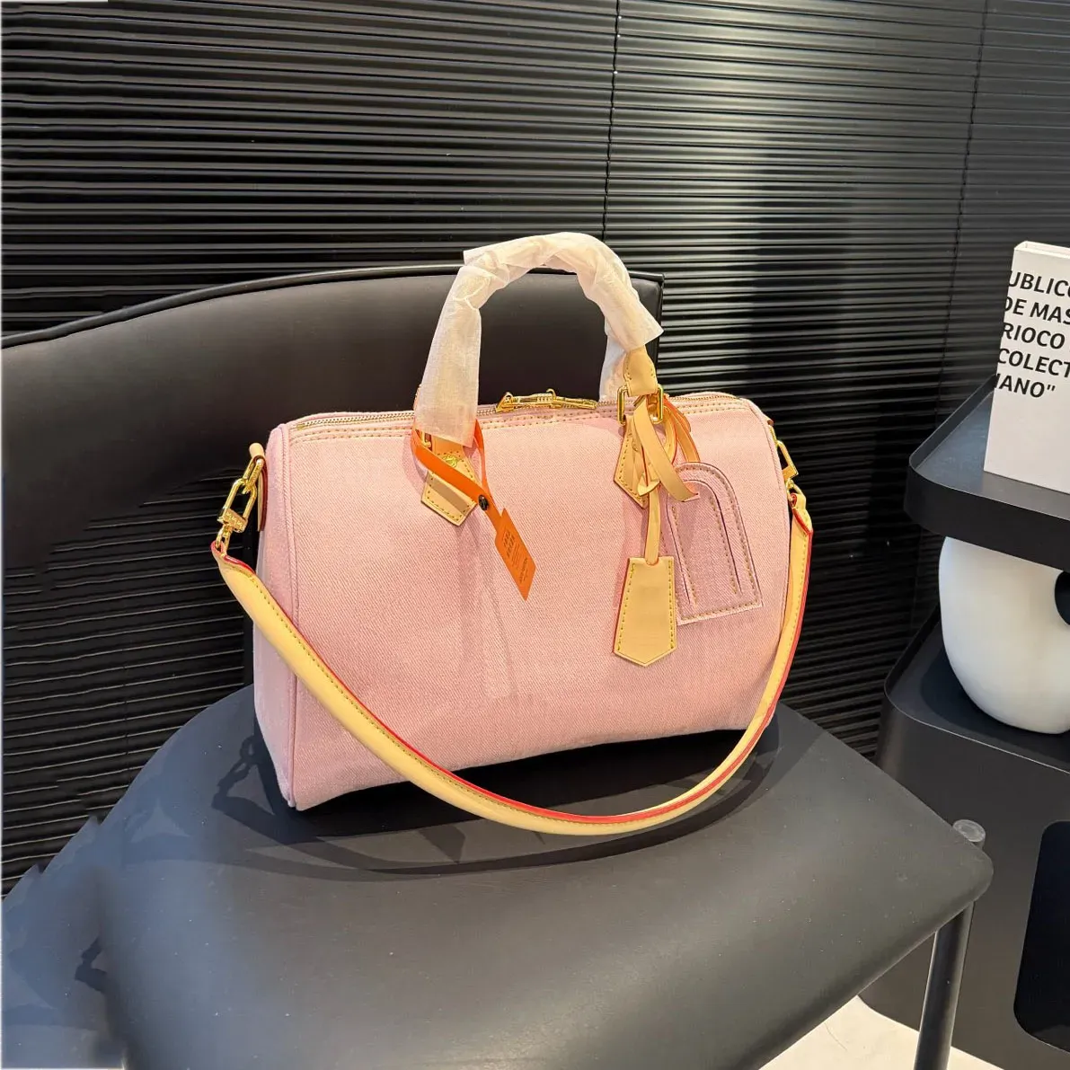 Designer Womens Canvas Handbags Cherry Boston Bags Large Pillow Luxury Denim Bag Grils Crossbody Shoulder Bag Fashion Women Totes Purses