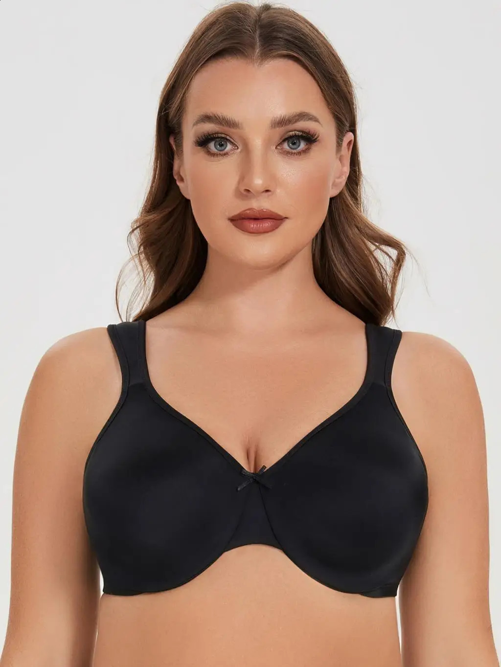 MELENECA Womens Minimizer Seamless Unlined Comfortable Plus Size Underwire Bra250826