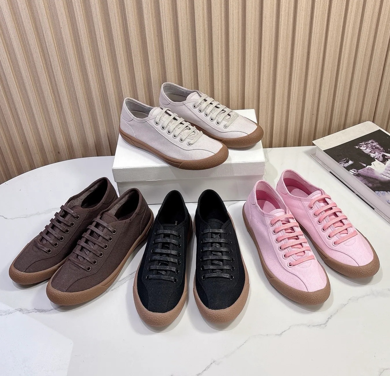 Sac lux Soft canvas German Trainer Shoe ROWSS Womens Men Loafers basketball luxury walk Run shoe pink hike Outdoor Breathable shoe THE Sneakers Desi