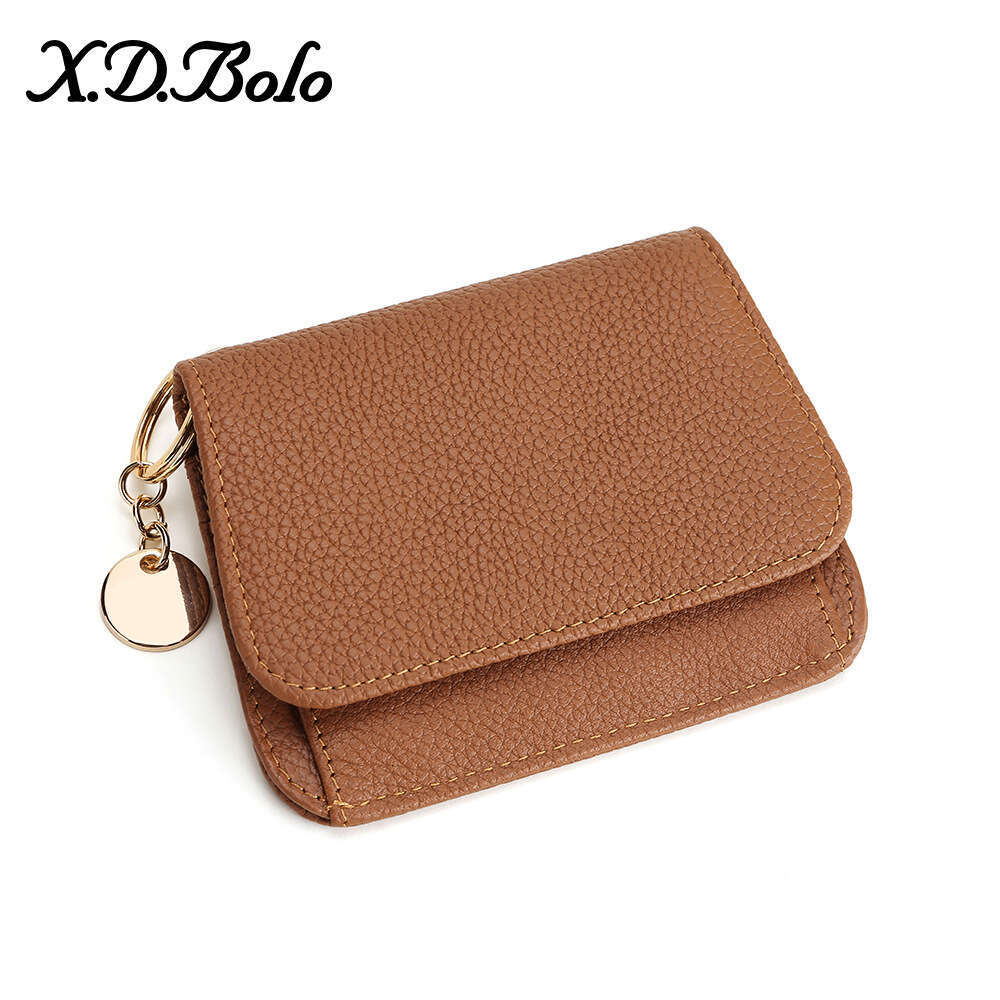 Short Small Wallet RFID Women's Card Holder INS Cowhide Korean Cute Zipper Mini Coin Purse designer wallet B5