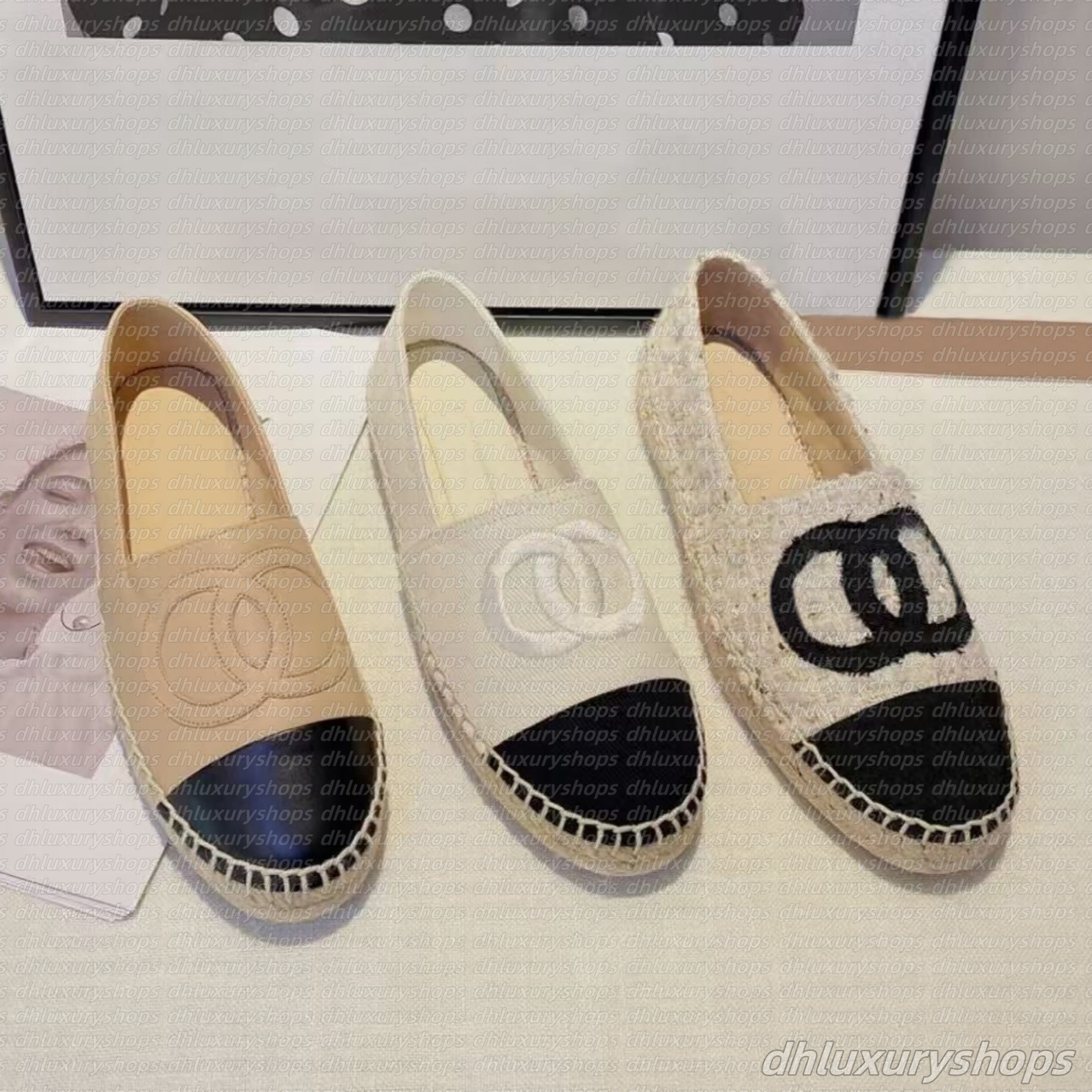 Dress shoes Fisherman shoes womens designer Formal shoes 100% leather letter platform fashion woman Flat boat shoe Lady Trample Lazy Loafers Large s