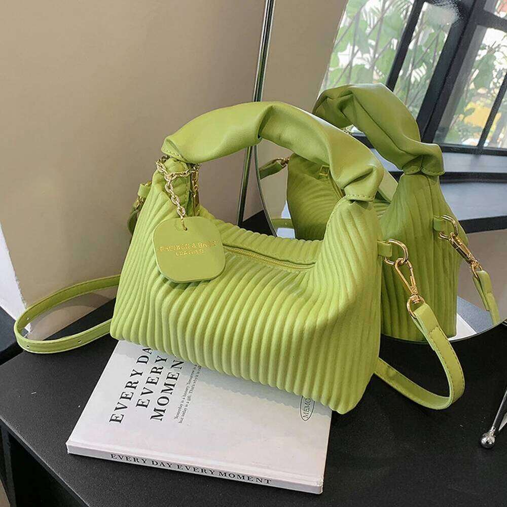 Designer Bags Women Top-Handle Bag PU Leather Pleated Cloud Crossbody Bags Fashion Casual Simple Elegant Temperament Girls Tote Purses Luxury Bag