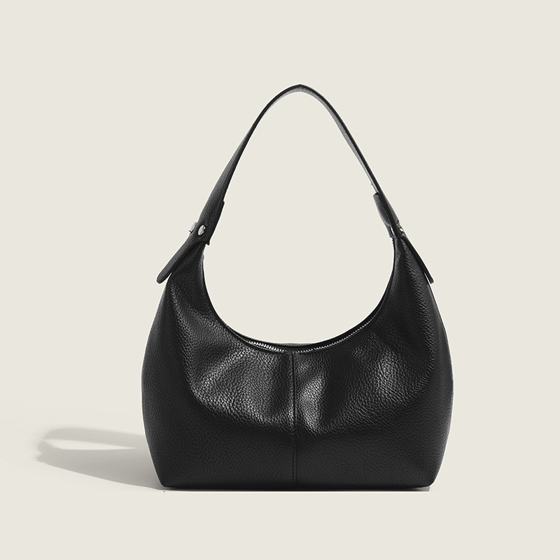 Korean INS New Style Lychee Pattern PU Leather Dumpling for Women, Trendy Handbag and Shoulder Bag, Versatile Fashionable Women's Bag