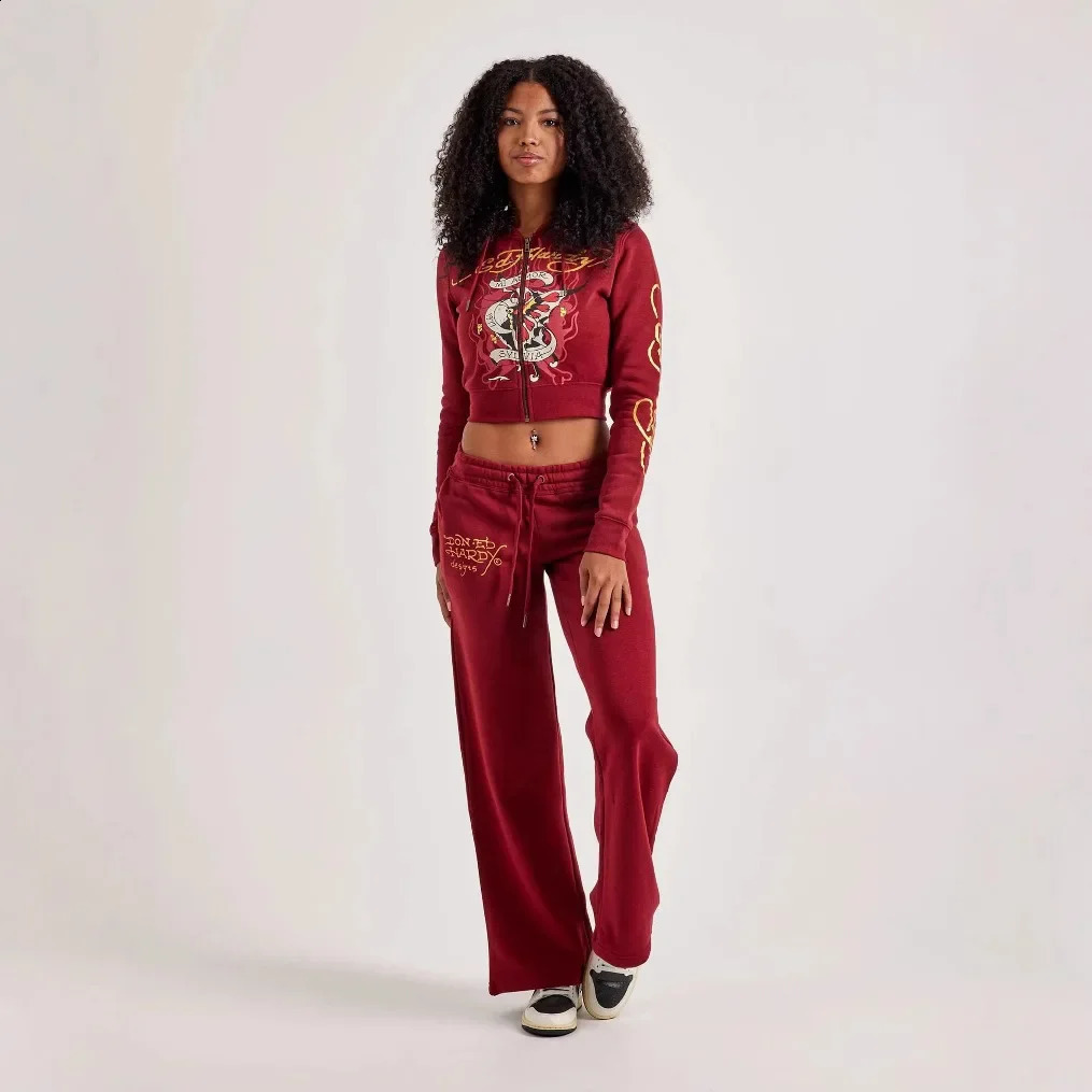 Street Style Outdoor Casual Printed Hoodie And Pants Set Womens Fashion Spring Autumn Wear Comfortable Breathable Clothing 250827