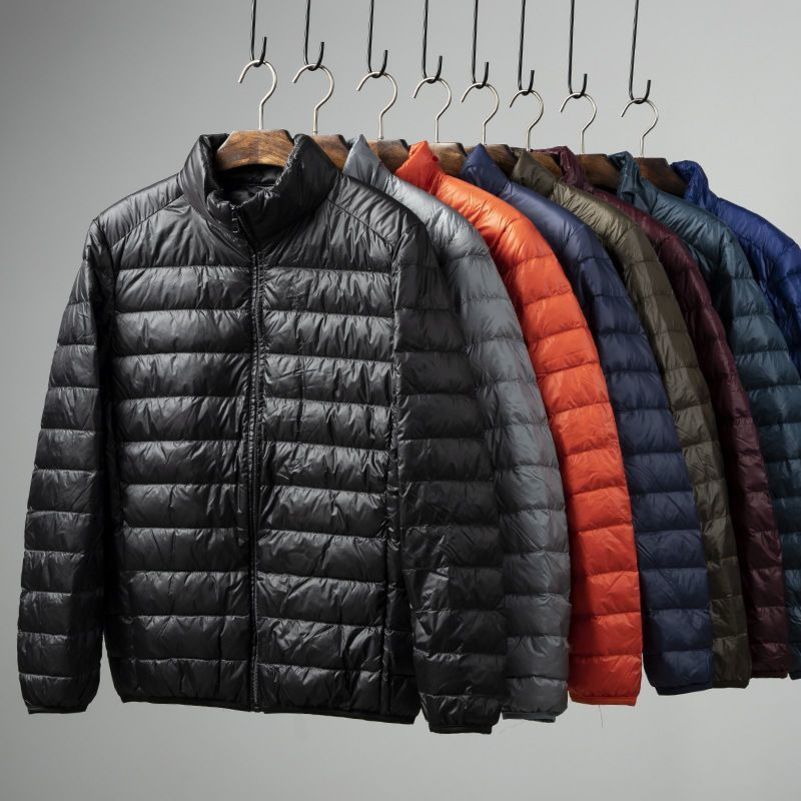 Portable Lightweight ort down Jaet for Men Autumn Winter Cotton Padded Stand Collar Warm Casual ly Friendly Outerwear 250828