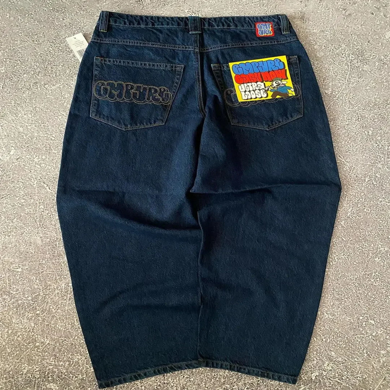 American Vintage Washed and Distressed Jeans High Street Casual Japanese Women Pants Y2k Loose Straight Fit Slim Versatile 250828