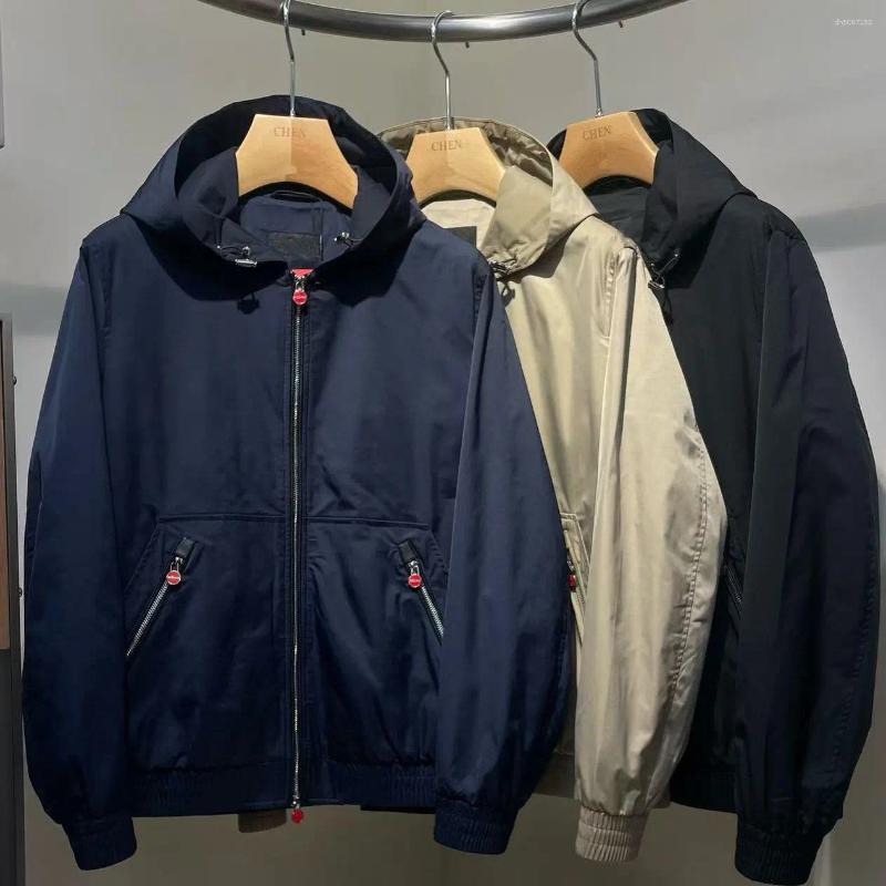 Men's Jackets Italian Kiton Fashion Old Money Style Casual Hooded Jacket Simple Versatile Coat
