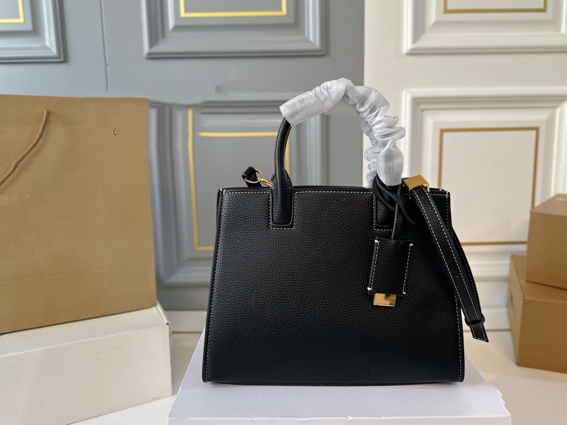 Luxury designer bags Litchi patterned totes bag handbags women bag briefcase shopping shoulder bag Cosmetic Bag black wallet crossbody messenger bag