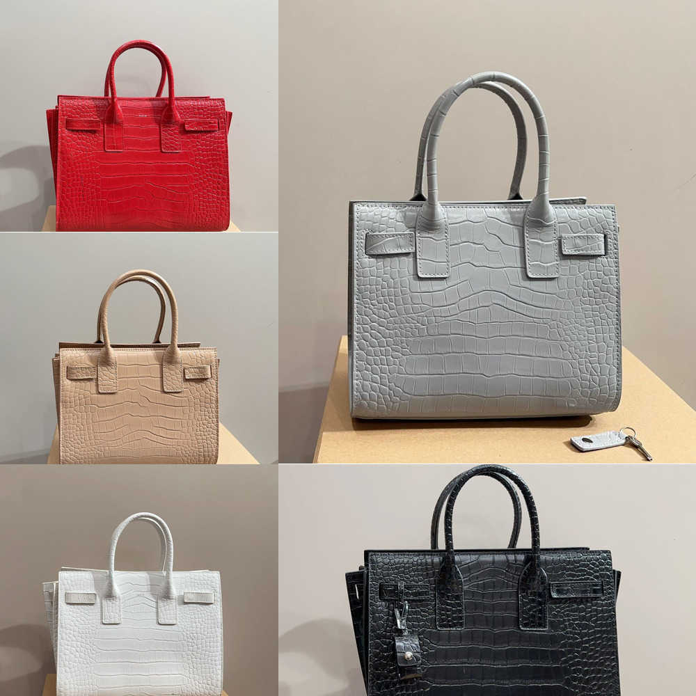 sizes Handbags Tote bag women Large capacity crocodile leather Classic vintage Luxury Designer bags Crocodile Goat cm and