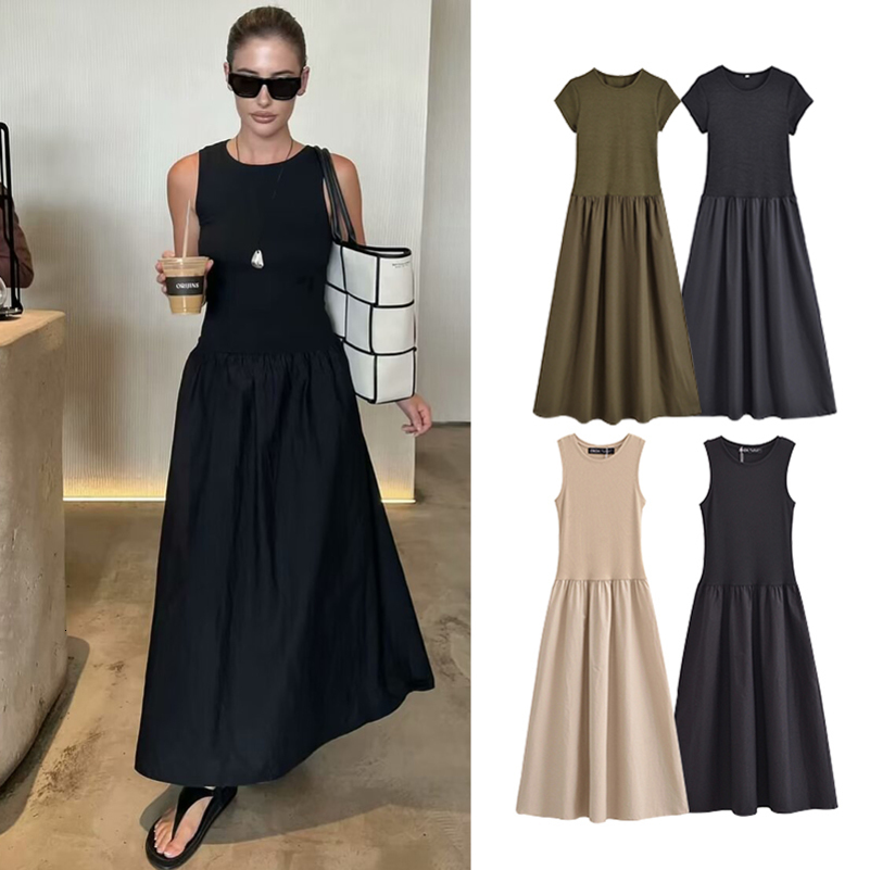Dresses Summer Womens Chic Slim Simple Elegant Holiday Dress Street Comfortable Youth Travel 250827