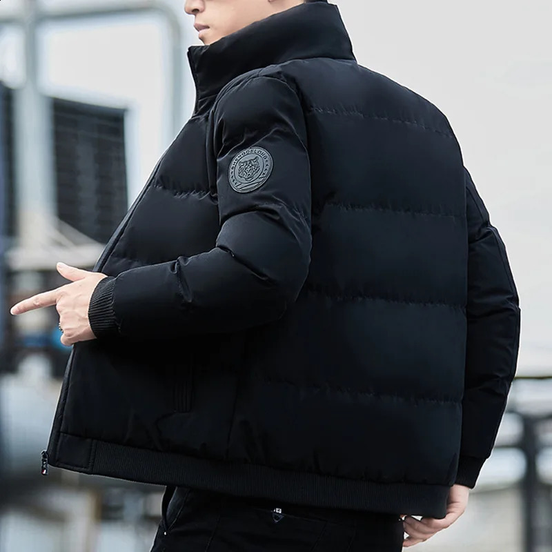 Cottonpadded Mens Winter Padded Jacket With Cashmere Thickening Korean Version Coat 250827