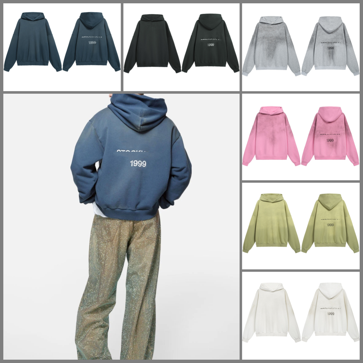 Designer Hoodie Men Women Sweatshirts Letter AC Pattern Long sleeved OVERSIZED Vintage sweater Men's Hoodies Sportswear Loose-fit hooded sweats