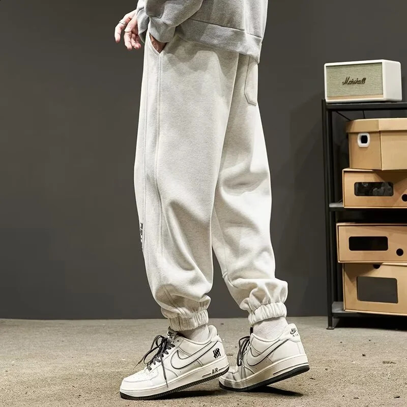American Casual Letter Printed Joggers Cargo Pants For Men High Street Patchwork Baggy Sweatpants Y2K Vintage Pantalones Hombre 250827
