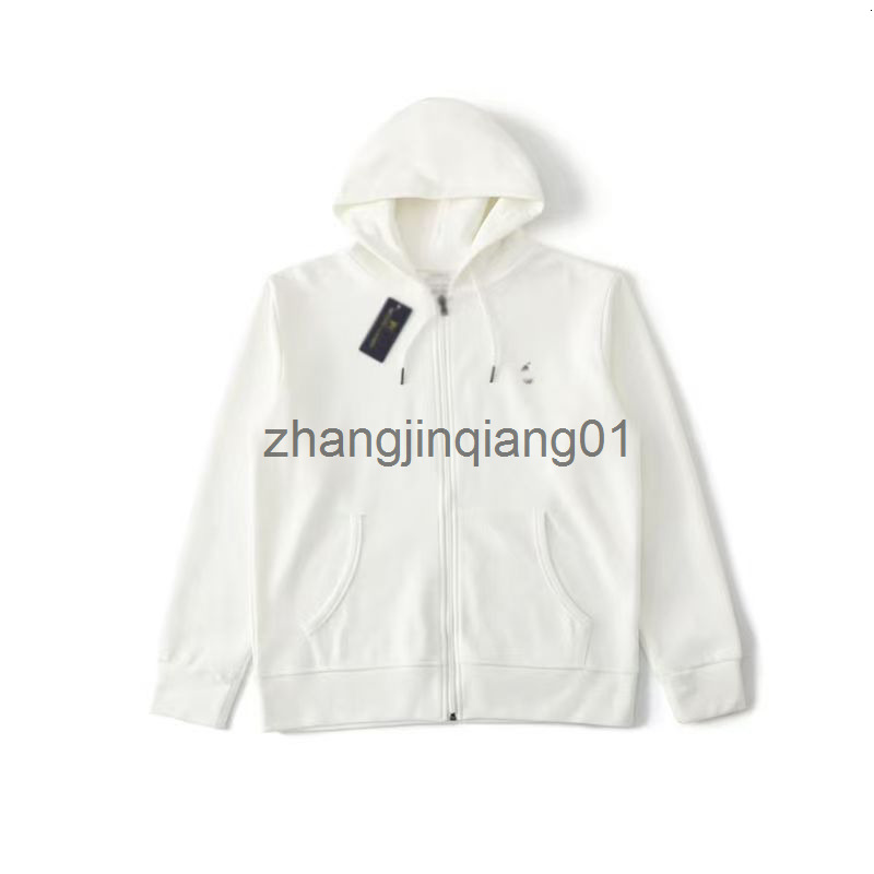 Designer Polo Hoodie Jackets Spring Winter Cotton Vintage Luxury Fashion White Zip Up Hoodies Womens Mens Sweatpants Sweater