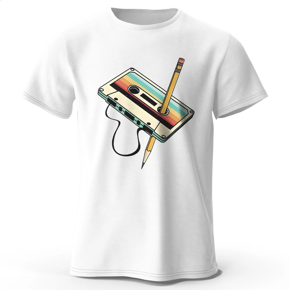 Mens Summer Essential 100% Cotton Printed TShirt Soft Breathable Round Neck Short Sleeve Tee Unisex Casual Wear 250828