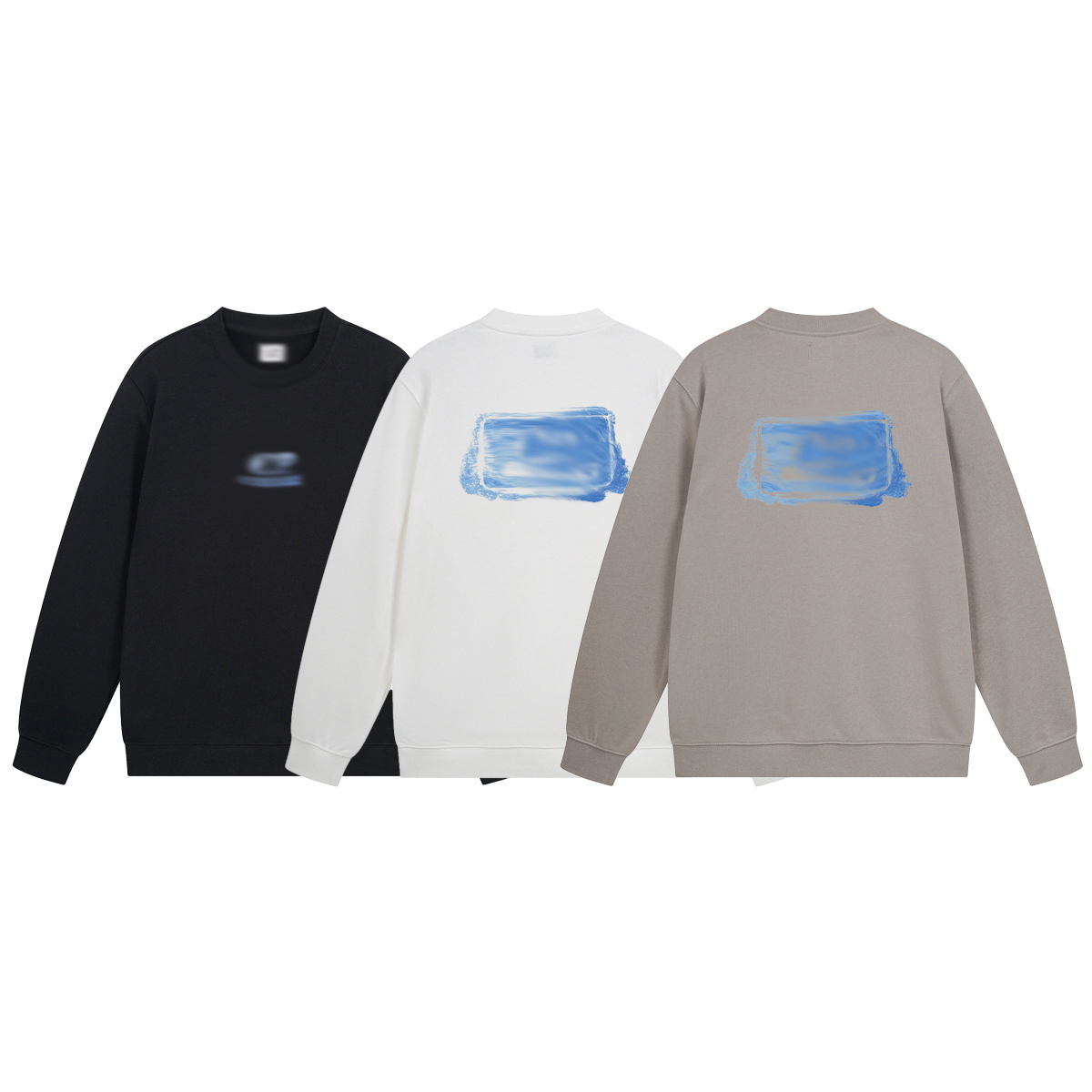 Men's Sweatshirts Fashion Branded Jacket Causal Long Sleeve Jumper Outdoor Sport Cotton Designer Sweatshirt Asian Size M-2XL Black White Grey