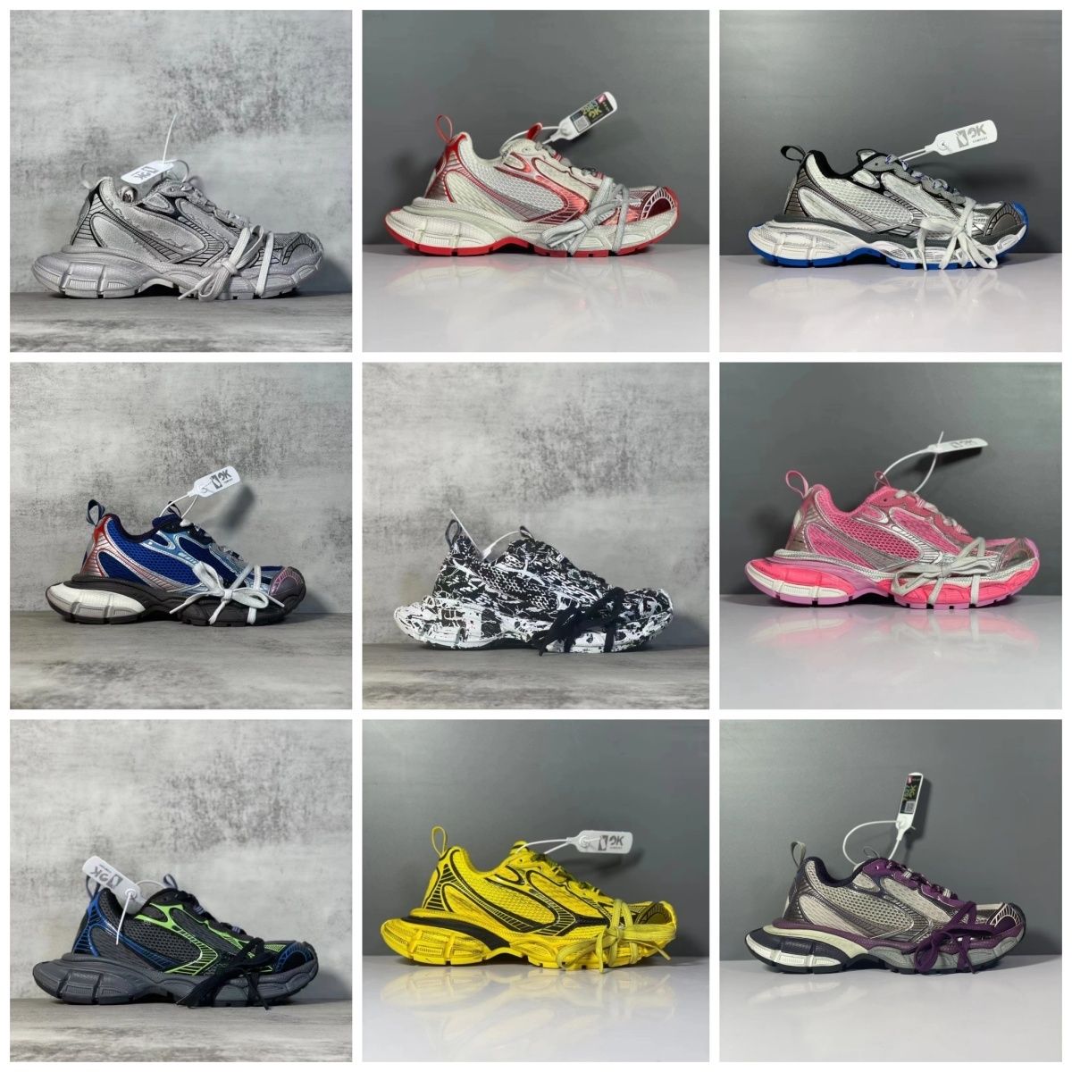 Designer Casual Shoes Men Women 3xl Platform Sneakers Luxury Paris Mesh Leather Trainer Sneaker Black White Grey Purple Red Extraordinary Outdoor Me