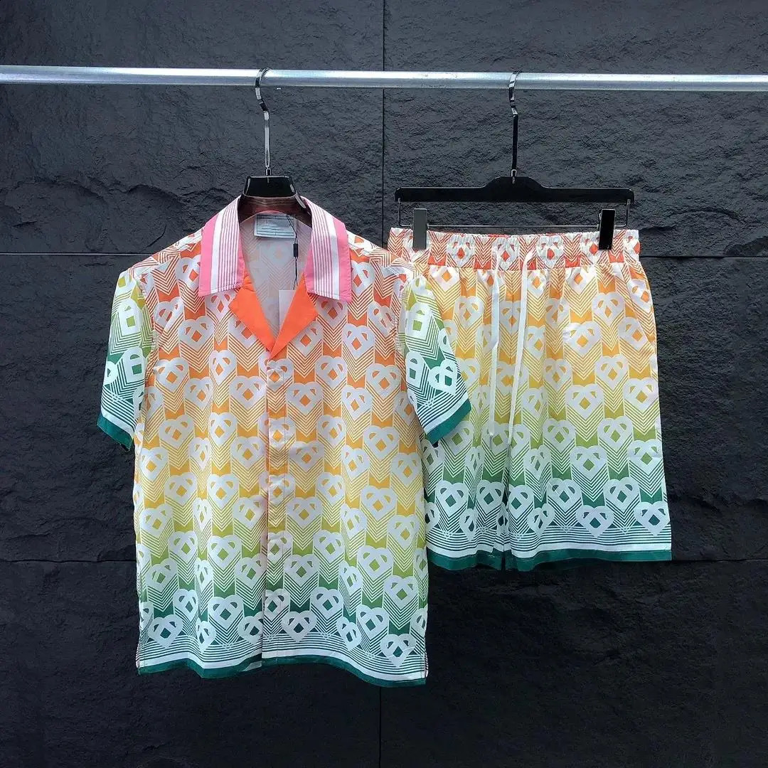2025 Summer Casual 3D Print Mens Hawaiian Shirt Set Shorts Versatile Fashionable Clothing For Men Women Ropa Y2k Barata 250827