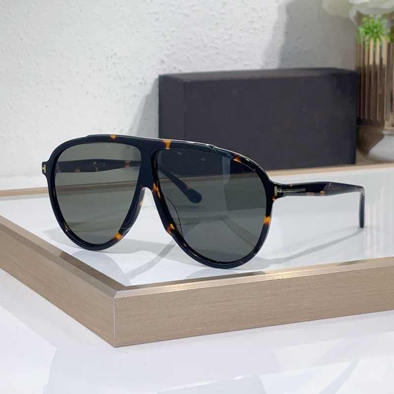 Designer sunglasses for women Vladimir sunglasses TF 1211 tortoiseshell acetate grey lenses square sunglasses men leisure vacation sunglasses 100% U