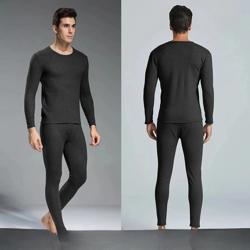 Winter Thermal Underwear Long Johns Male Keep Warm Tops Pants Set Thick Clothes Comfortable Thermo Underwear Sets 250827