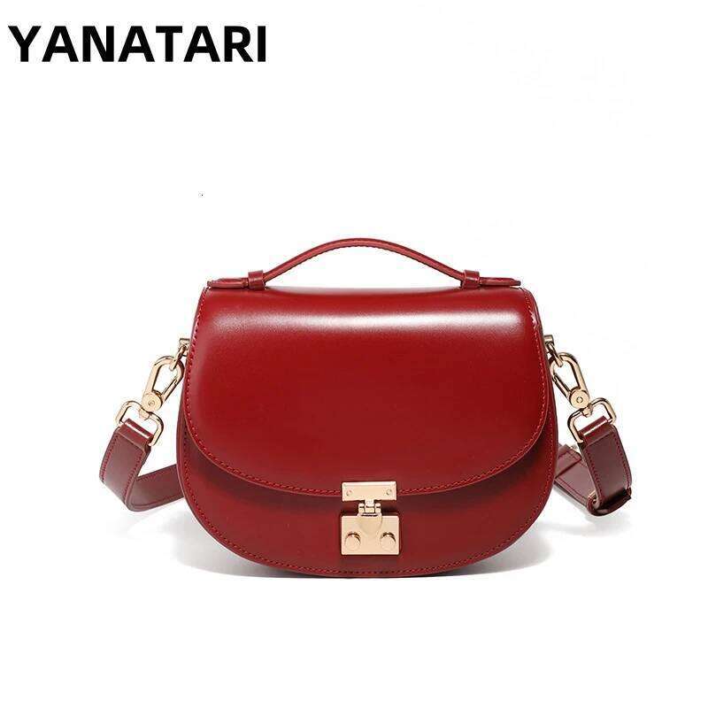 YANATARI Genuine Leather Woman Cowhide Shoulder Minimalism Bags Womans High Quality 2025 Ladies Crossbody Bag 20250806 250806 250828