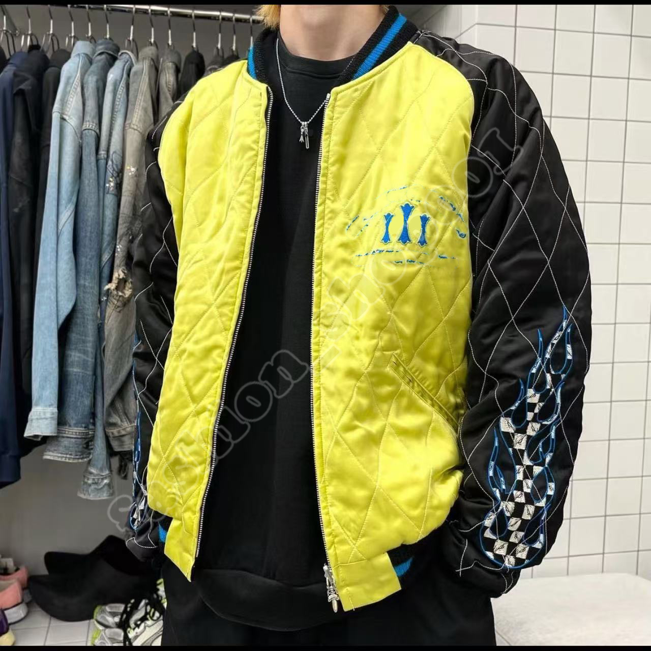 Designer jacket Men's Jackets baseball jacket uniform retro trend Colorful womens Brand Cartoon embroidery Hip Hop Jacket Casual warm short