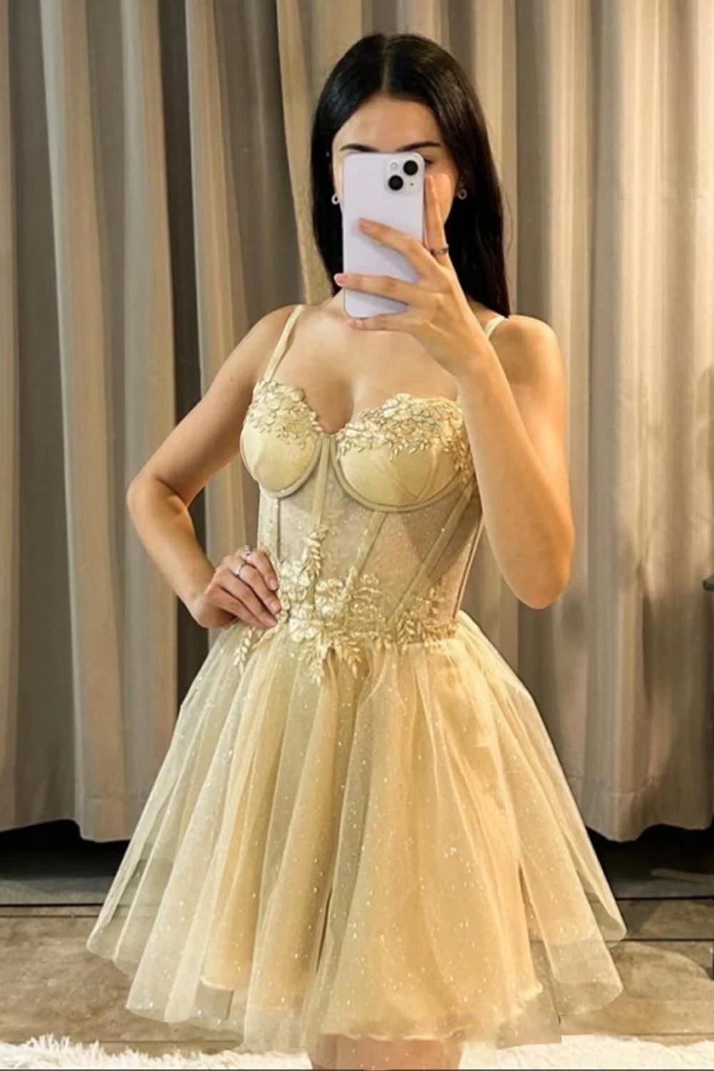 Short Homecoming Dresses Teen Graduation Cocktail Evening Gowns Sexy Spaghetti Straps Backless Women Formal Occasion Dresses Customized