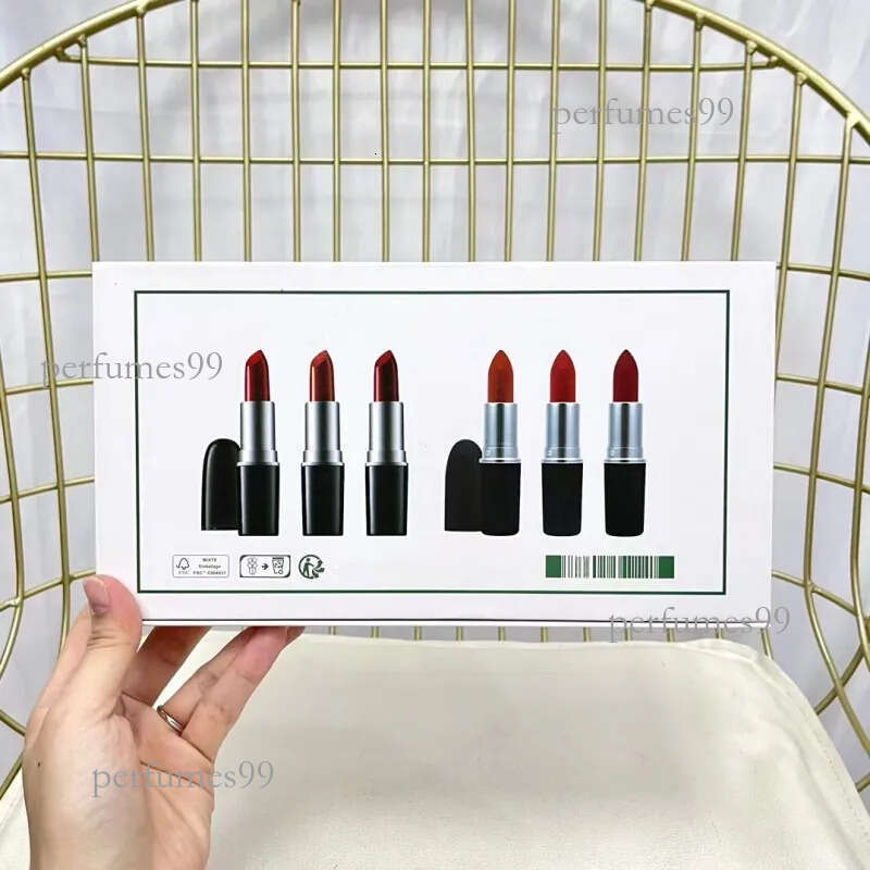 makeup maquillage make up lipstick Brand lipstick Bullet Classic Lip set Matte Christmas Lipstick Gift Set 6pcs/set-image-1072907926