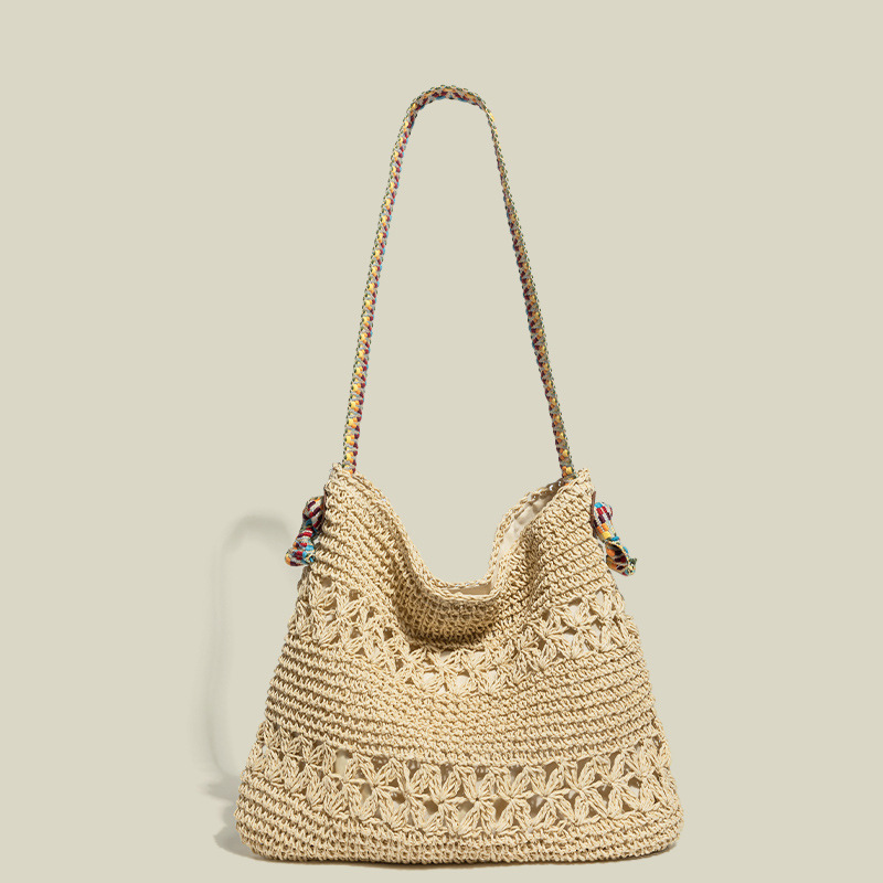 Ethnic Casual Beach Vacation Large Capacity Simple Commuter Lazy Style Single Shoulder Tote Bag