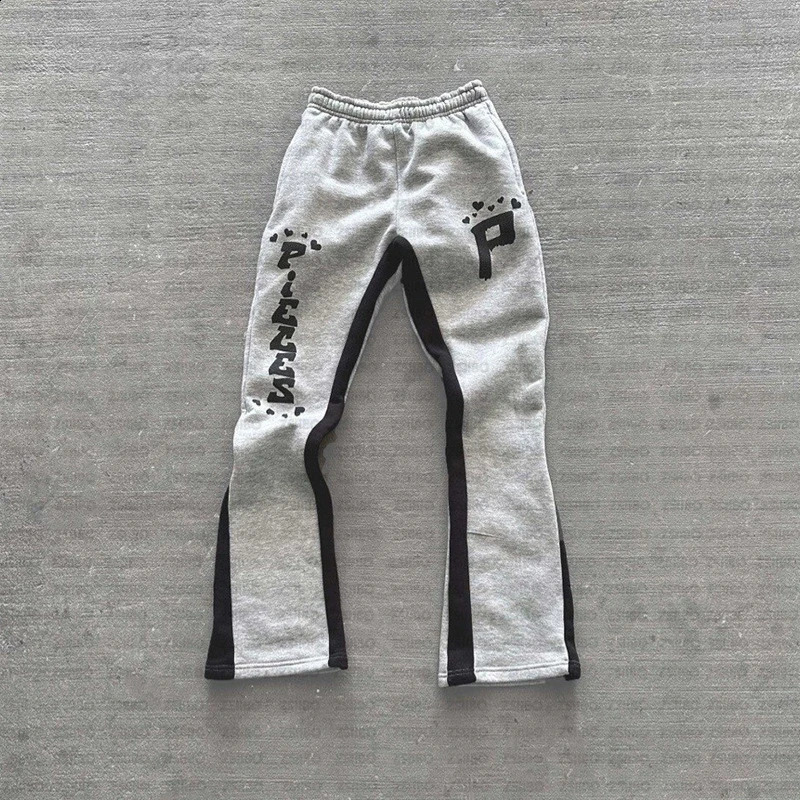 Vintage American Street Hip Hop Rock Punk Y2K Sports Style Straight Pants Letter Printing Casual Autumn And Winter Unisex 250827