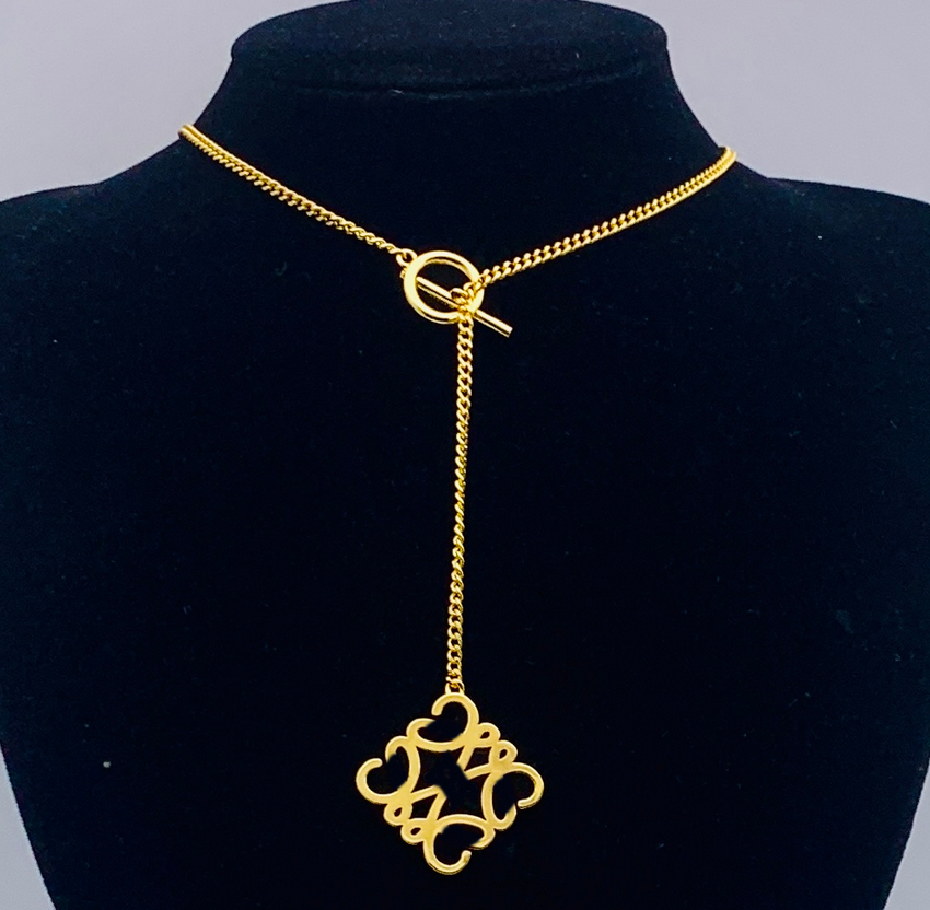 Luxury Square Pendant Necklaces Classic Designer Necklace Gold Silver Plated Chain for Women Wedding Party Lovers Gift High Quality Jewelry Accessor