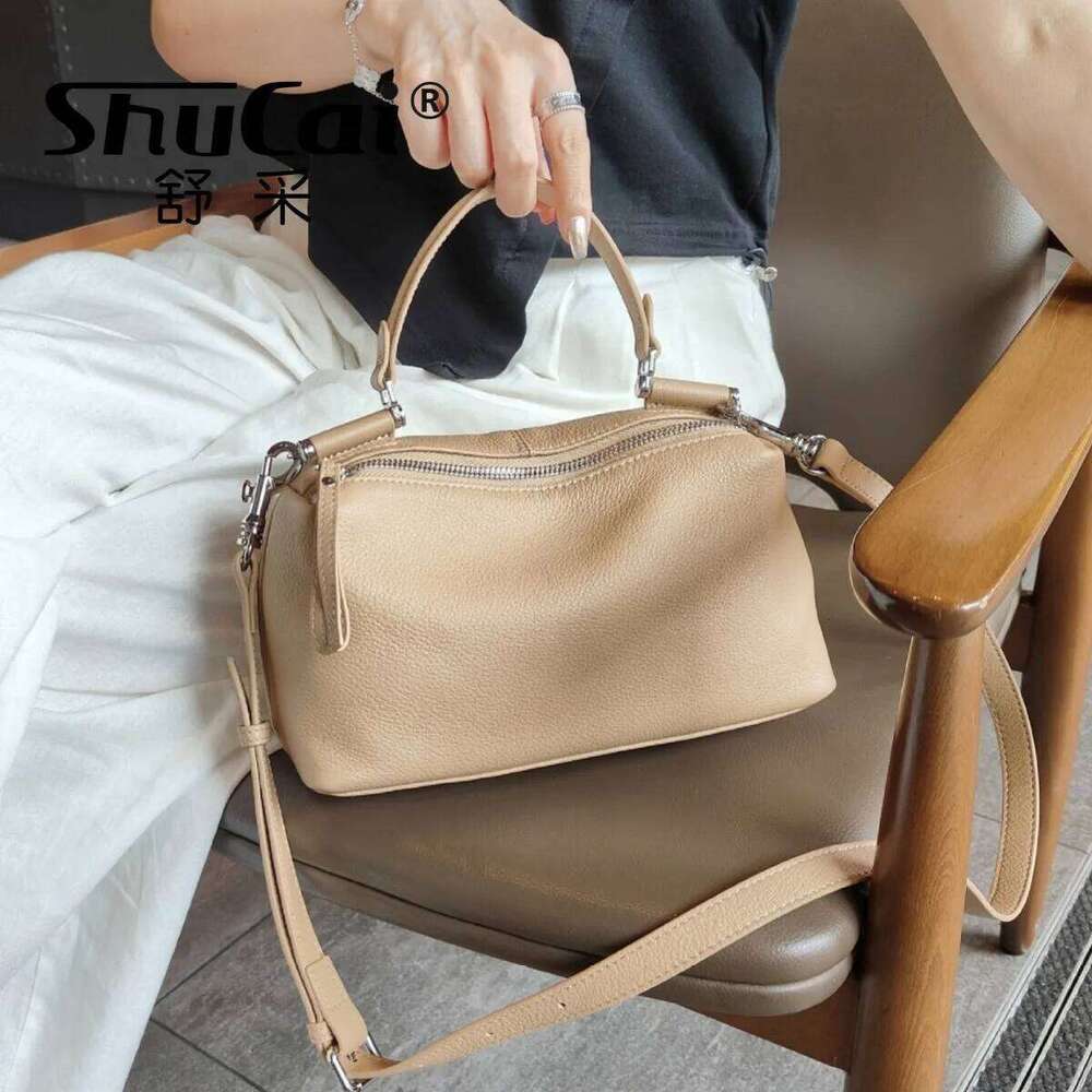 Genuine New Ladies Handbag Commuter Soft Leather Head Layer Cowhide Single Shoulder Crossbody Bag 250806 250828