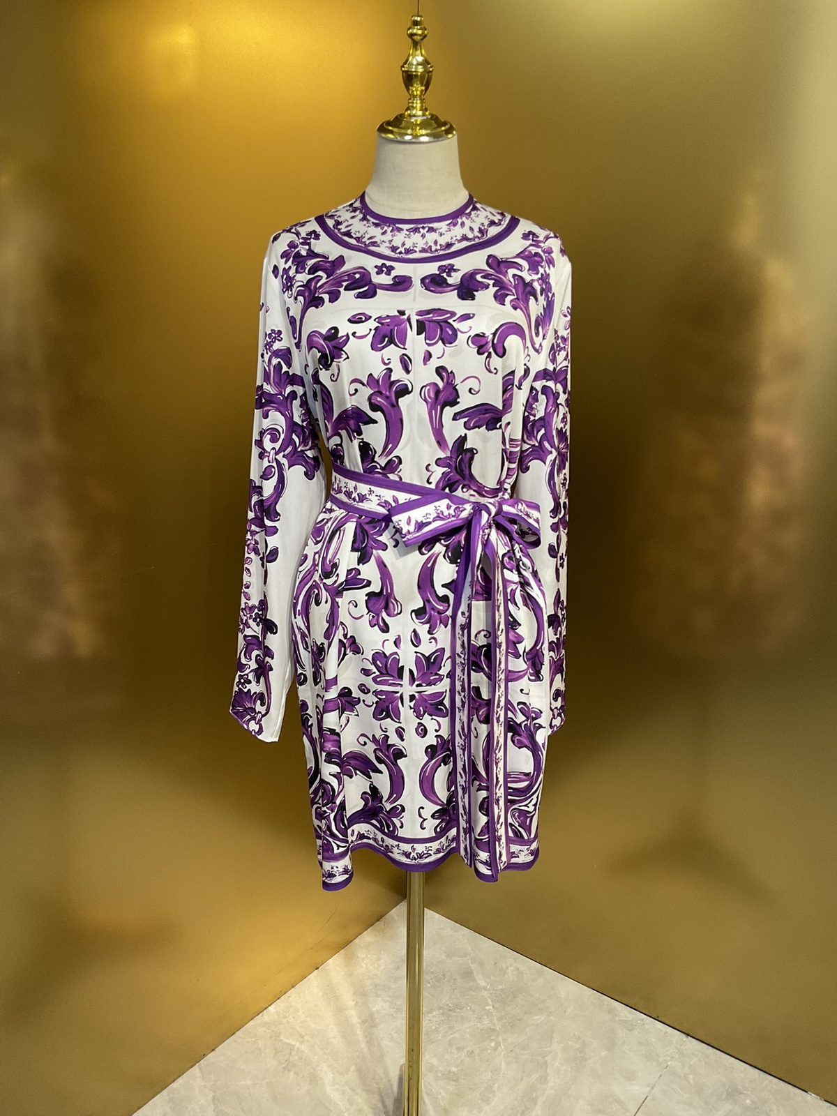 Womens designer clothing dress dresses for woman dresses silk purple floral print long sleeve mini dress summer dress designer dresses birthday dres