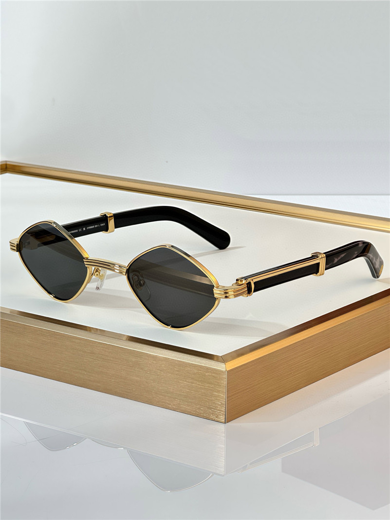 New fashion design small rhombus sunglasses 0866S metal frame simple and popular style high end outdoor UV400 protection glasses