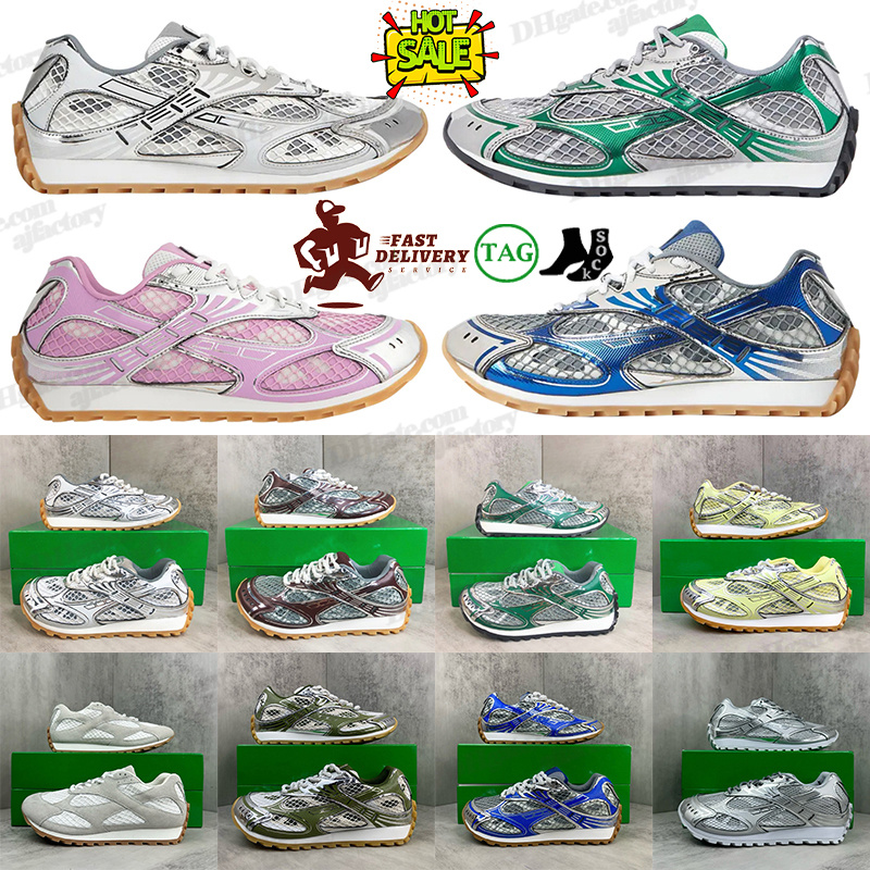 Designer shoes men women Casual shoes low top Sport Silver White Silver Mud White bule pink white gold mens womens Casual sneakers size 36-48-image-921097343