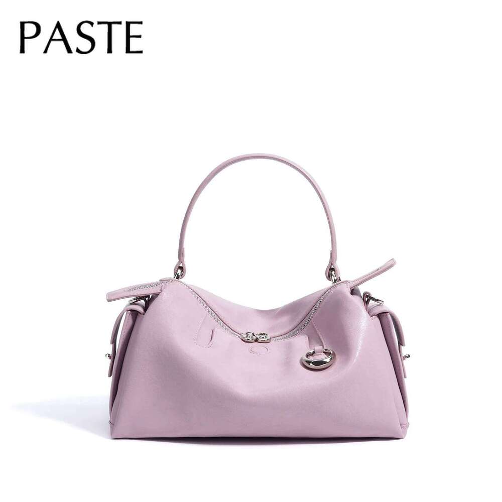 2026 Light Colored Series Niche Pillow Tote Simple High-End Cowhide Leather Suede Women Shoulder Bag Quality Ladies Handbag 20250805