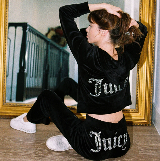 Juciy Couturelys Tracksuit Yoga Set Fashion Rhinestone Womens Embroidery Graphic Hoody Sweatshirt Jacket Sexy Slim Sportswear 2 Piece Juicywomen Tra