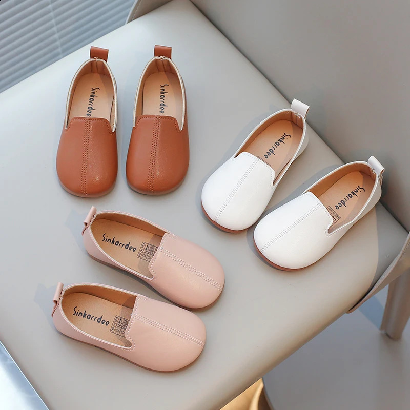 Girls Loafers Casual Autumn Solid Color Daily Slipon Kids Flat Shoes Shallow Flexiable Trendy Comfy Children Shoe 2134250828