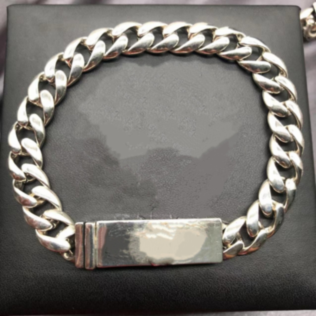 With Box 925 Silver Cross Designer Bracelet Mens Bracelet Silver Cross Flower Hip-Hop Hand Decorated Retro Chain Jewelry Luxury Jewelry Valentines D