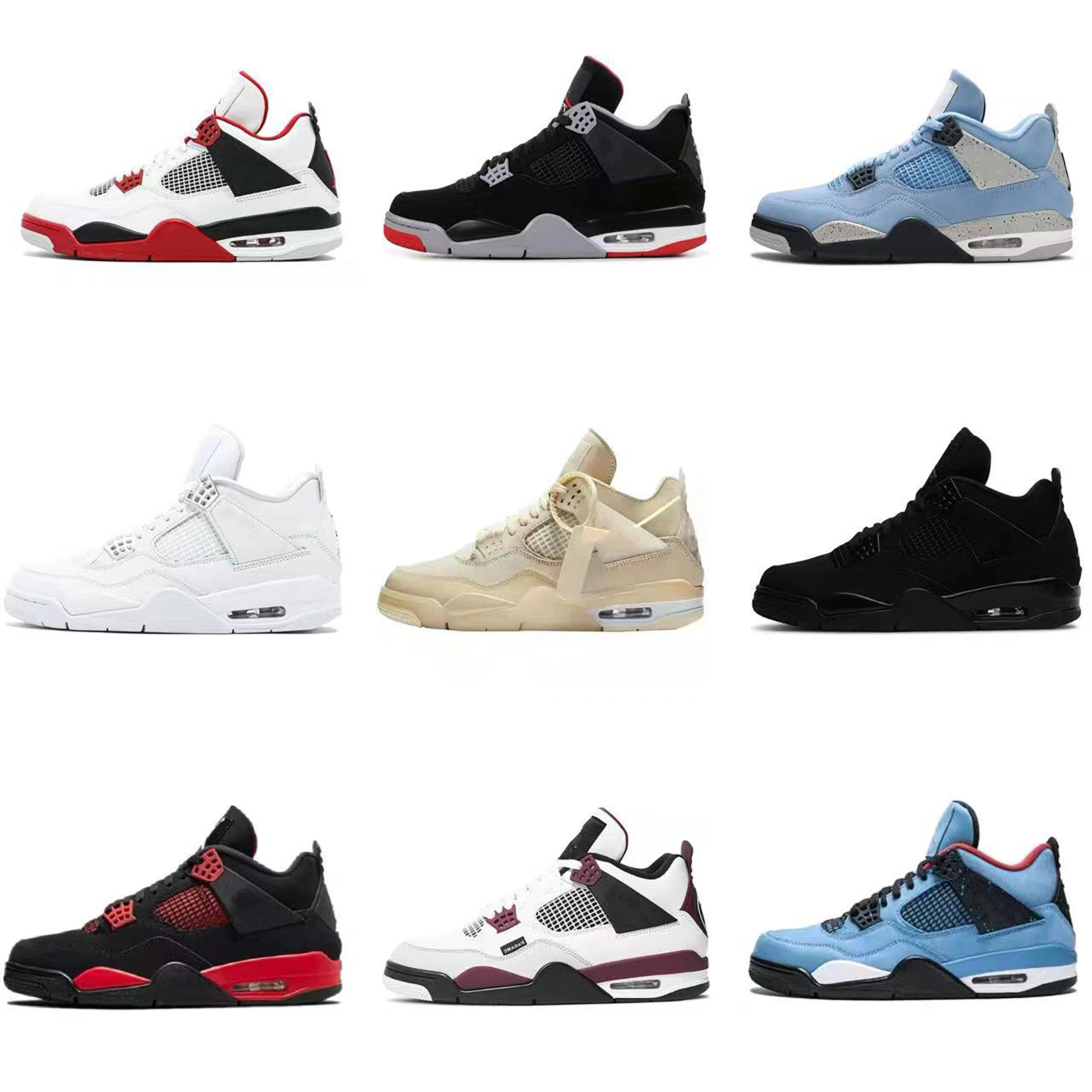 Designer Outdoor Sports Shoes 4s Men's Trainers Basketball Shoes Women Sneakers Anti Slip Wear-resistant Sneaker Men