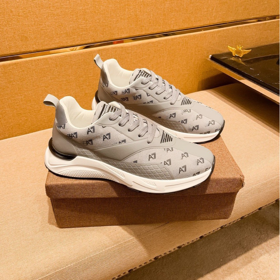 Luxury Brand EA Men's Shoes Designer Shoes Summer Mesh Breathable Running Shoes Lightweight Soft Sole Comfortable Men's Shoes High-end Spo