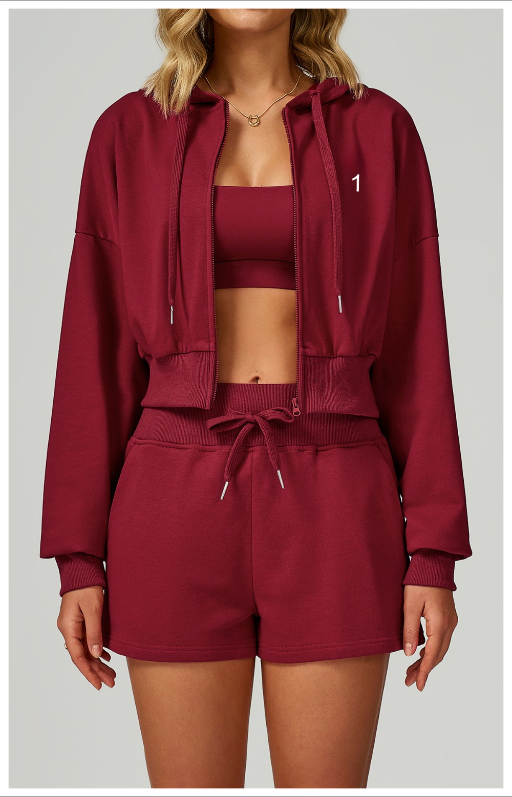 Women Sweatshirt Autumn and Winter Zipper Sports Hooded Jacket Casual Loose Versatile Women Running Fitness Sportswear EWY2030