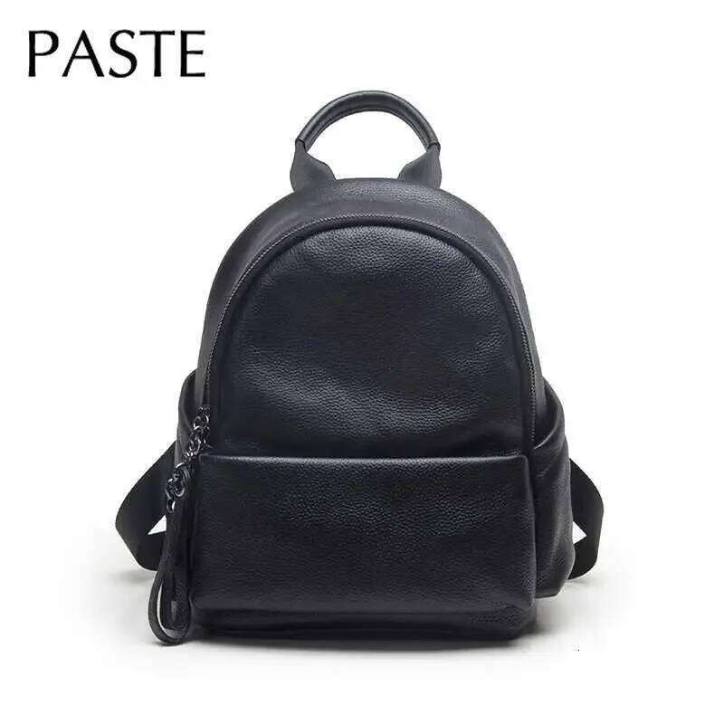 New Big Soft Cow Leather Women Backpack Black Grey High Quality Cowskin Ladies Rucksacks Leisure Business Travel Shoulder Bag 20250805