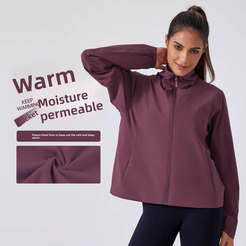 New Windproof Waterproof Stain-Resistant Slim Fit Stand Collar Fleece Outdoor Camping Hiking Mountaineering Jacket