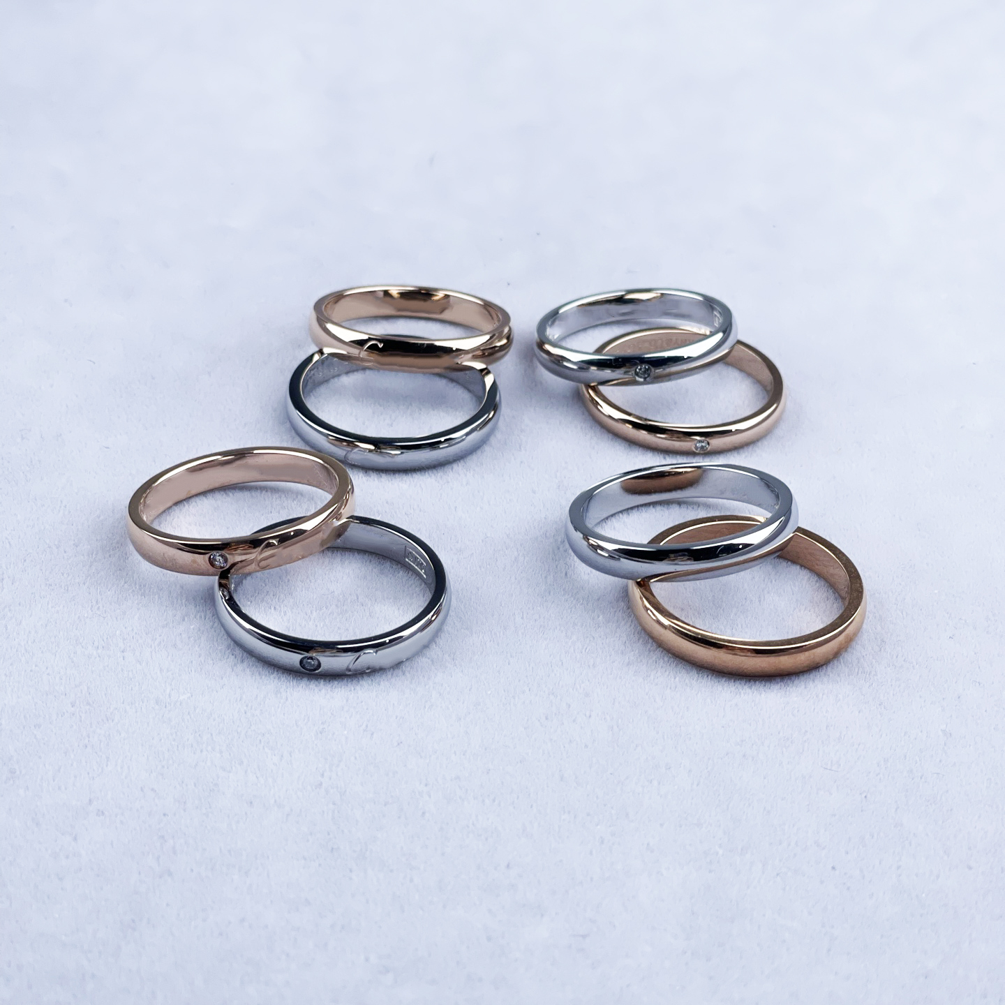 Luxury designers ring Fashion trend letters gift silver single diamond ring simple personality versatile romantic high class fashion luxury women ri