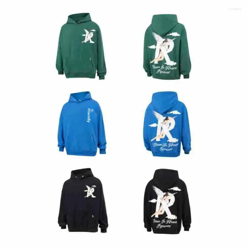 Men's Hoodies Designer Hoodies Luxury Trendy Cloud Angel Letter Print Hooded Sweatshirt Unisex High Street Style Loose Fit Casual Clothing From