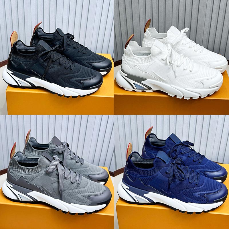 Men Designer Runner Tatic Sneaker Comfortable Breathable Knitted Mix of Materials Upper Non Slip Rubber Thick Bottom New Mens Sports Shoes Outdoor R